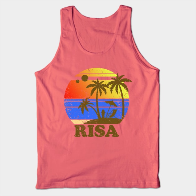 RISA Retro 2 Tank Top by PopCultureShirts